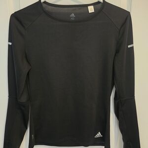 Adidas Black Long Sleeve Athletic Top